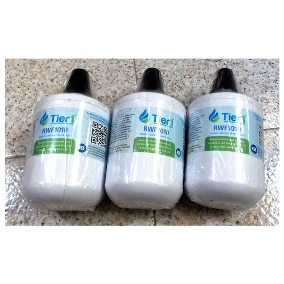 TIER 1 RWF1010 Replaces SAMSUNG Refrigerators Filters 3 Pack - Picture 1 of 3